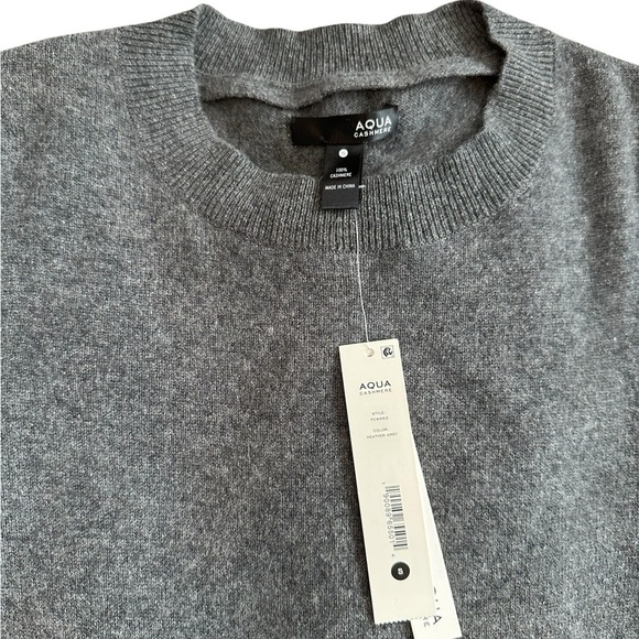 Agua Bloomingdale’s Gray Cashmere Women's Sweater - Picture 11 of 13